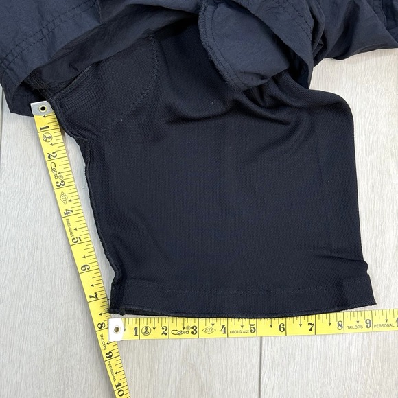 VTG Canari Cycling Shorts Men's L Black USA Nylon Shell Padded Liner Zip Pocket - Picture 11 of 11